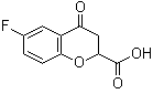 structure of CAS# 105300-40-1, 6-Fluoro-4-oxochroman-2-carboxylic acid