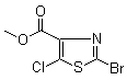 structure of CAS# 1053655-63-2, 2-Bromo-5-chloro-4-thiazolecarboxylic acid methyl ester