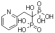 structure of CAS# 105462-23-5, P,P'-[1-Hydroxy-2-(2-pyridinyl)ethylidene]bisphosphonic acid