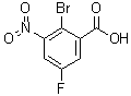 2-溴-5-氟-3-硝基苯甲酸分子结构 (CAS 1055331-73-1)