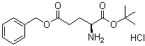 structure of CAS# 105590-97-4, L-Glutamic acid 1-(1,1-dimethylethyl) 5-(phenylmethyl) ester hydrochloride