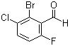 structure of CAS# 1056264-66-4, 2-Bromo-3-chloro-6-fluorobenzaldehyde