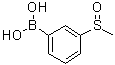 structure of CAS# 1056475-66-1, 3-甲基亚磺酰基苯硼酸