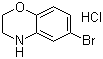 structure of CAS# 105655-01-4, 6-溴-3,4-二氢-2H-苯并[1,4]恶嗪盐酸盐