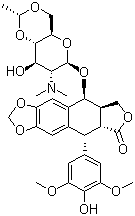 CAS 登录号：105655-99-0, NK-611, 1-O-[2-脱氧-2-(二甲氨基)-4:6-O-亚乙基-D-吡喃葡萄糖基]-4'-去甲基-L-表鬼臼毒素