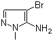5-氨基-4-溴-1-甲基吡唑分子结构 (CAS 105675-85-2)