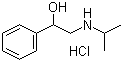2-异丙基氨基-1-苯基乙醇盐酸盐分子结构 (CAS 10568-00-0)