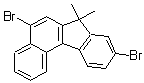 structure of CAS# 1056884-35-5, 5,9-二溴-7,7-二甲基-7H-苯并[c]芴