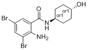 CAS 登录号：105735-86-2, 2-氨基-3,5-二溴-N-((1r,4r)-4-羟基环己基)苯甲酰胺
