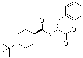 CAS # 105746-46-1, trans-N-[[4-(1,1-Dimethylethyl)cyclohexyl]carbonyl]-D-phenylalanine