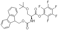 structure of CAS# 105751-13-1, N-芴甲氧羰基-O-叔丁基丝氨酸五氟苯基酯