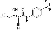 CAS 登录号：1058722-45-4, (2Z)-2-氰基-3,4-二羟基-N-[4-(三氟甲基)苯基]-2-丁烯酰胺
