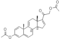 CAS 登录号：1058744-83-4, 3,21-二(乙酰氧基)孕甾-1,3,5,9(11),16-五烯-20-酮