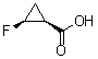 structure of CAS# 105919-34-4, rel-(1R,2R)-2-Fluorocyclopropanecarboxylic acid