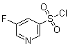 structure of CAS# 1060802-49-4, 5-Fluoropyridine-3-sulfonyl chloride