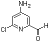 structure of CAS# 1060809-65-5, 4-Amino-6-chloro-2-pyridinecarboxaldehyde
