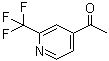 structure of CAS# 1060810-86-7, 1-[2-(Trifluoromethyl)-4-pyridinyl]ethanone