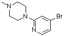 structure of CAS# 1060812-92-1, 1-(4-溴吡啶-2-基)-4-甲基哌嗪