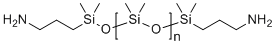 Siloxanes and Silicones, di-Me, 3-aminopropyl group-terminated molecular structure (CAS 106214-84-0)