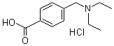 CAS 登录号：106261-54-5, 4-[(二乙基氨基)甲基]苯甲酸盐酸盐