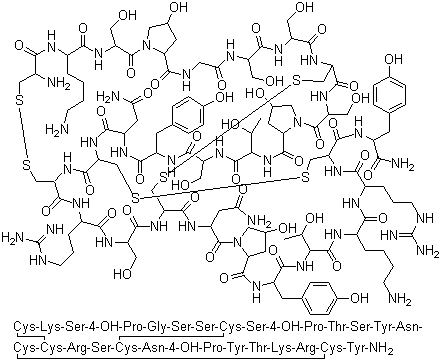 structure of CAS# 106375-28-4, omega-芋螺毒素 G VIA