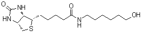 CAS # 106451-92-7, (3aS,4S,6aR)-Hexahydro-N-(6-hydroxyhexyl)-2-oxo-1H-thieno[3,4-d]imidazole-4-pentanamide