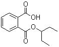1,2-苯二甲酸单(1-乙基丙基)酯分子结构 (CAS 106477-98-9)