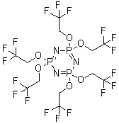六(2,2,2-三氟乙氧基)环三磷腈分子结构 (CAS 1065-05-0)