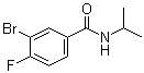 structure of CAS# 1065073-97-3, 3-Bromo-4-fluoro-N-(1-methylethyl)benzamide
