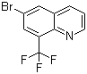 structure of CAS# 1065074-30-7, 6-溴-8-(三氟甲基)喹啉
