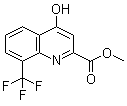 structure of CAS# 1065074-52-3, 4-羟基-8-(三氟甲基)-2-喹啉羧酸甲酯