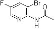 structure of CAS# 1065074-95-4, N-(3-Bromo-5-fluoro-2-pyridinyl)acetamide