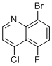 CAS # 1065093-11-9, 8-Bromo-4-chloro-5-fluoroquinoline