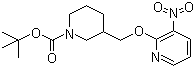 CAS # 1065484-08-3, 3-[[(3-Nitro-2-pyridinyl)oxy]methyl]-1-piperidinecarboxylic acid tert-butyl ester
