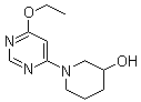 structure of CAS# 1065484-30-1, 1-(6-乙氧基-4-嘧啶基)-3-哌啶醇