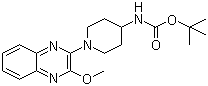 CAS 登录号：1065484-42-5, N-[1-(3-甲氧基-2-喹喔啉基)-4-哌啶基]氨基甲酸叔丁酯