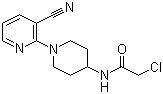2-氯-N-[1-(3-氰基-2-吡啶基)-4-哌啶基]乙酰胺分子结构 (CAS 1065484-49-2)