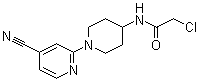 CAS # 1065484-51-6, 2-Chloro-N-[1-(4-cyano-2-pyridinyl)-4-piperidinyl]acetamide