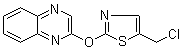 CAS # 1065484-78-7, 2-[[5-(Chloromethyl)-2-thiazolyl]oxy]quinoxaline