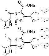 structure of CAS# 106560-14-9, Faropenem sodium hemipentahydrate