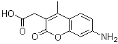7-氨基-4-甲基香豆素-3-乙酸分子结构 (CAS 106562-32-7)