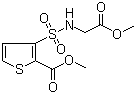 structure of CAS# 106820-63-7, Methyl 3-[(methoxycarbonylmethyl)sulfamoyl]thiophene-2-carboxylate