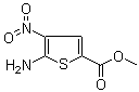 5-Amino-4-nitro-2-thiophenecarboxylic acid methyl ester molecular structure (CAS 106850-17-3)
