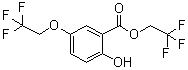 2-羟基-5-(2,2,2-三氟乙氧基)苯甲酸 2,2,2-三氟乙基酯分子结构 (CAS 106854-80-2)