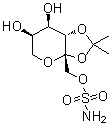 2,3-O-(1-Methylethylidene)-beta-D-fructopyranose 1-sulfamate molecular structure (CAS 106881-41-8)