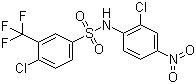 CAS 登录号：106917-52-6, 磺菌胺, 磺菌安, 4-氯-N-(2-氯-4-硝基苯基)-3-(三氟甲基)苯磺酰胺