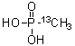 CAS # 106976-96-9, Methyl-<sup>13</sup>C-phosphonic acid