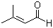 structure of CAS# 107-86-8, 3-Methyl-2-butenal