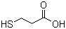 structure of CAS# 107-96-0, 3-Mercaptopropionic acid