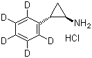 CAS 登录号：107077-98-5, 反式-2-(苯基-D5)环丙胺盐酸盐